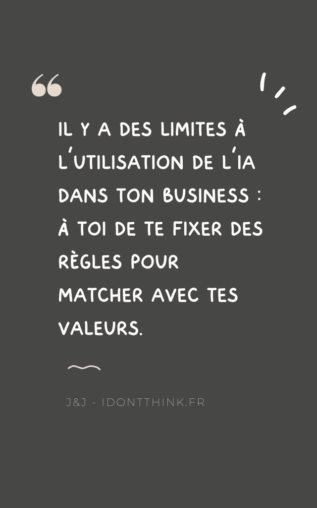 7 limites qu’on s’impose avec l’IA dans notre business
